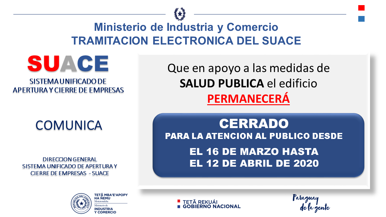 COMUNICACION CIERRE TEMPORAL 12.04.2020